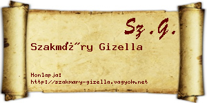 Szakmáry Gizella névjegykártya