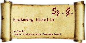 Szakmáry Gizella névjegykártya